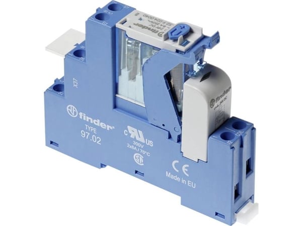 Finder 4C.02.9.024.5050 Koblingsrelæ 24 V/DC 8 A 2 x omskifter 10 stk