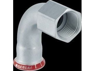 GEBERIT Bøjning FZ 90 grader 22-3/4 muffe / muffe mapress