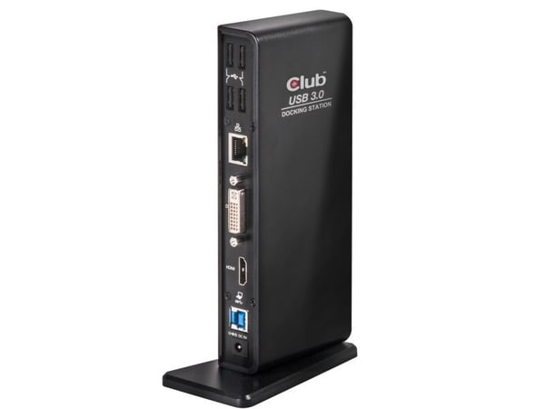 Club 3D SenseVision USB 3.0 Dual Display Docking Station - Dokkingstasjon - USB - DVI, HDMI
