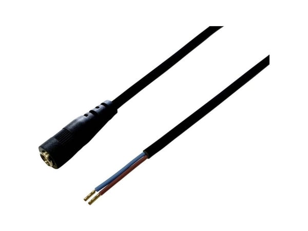 TRU COMPONENTS lavspennings tilkoblingskabel, åpen ende, 5,50 mm / 2,10 mm, 30,00 cm (1 stk.)