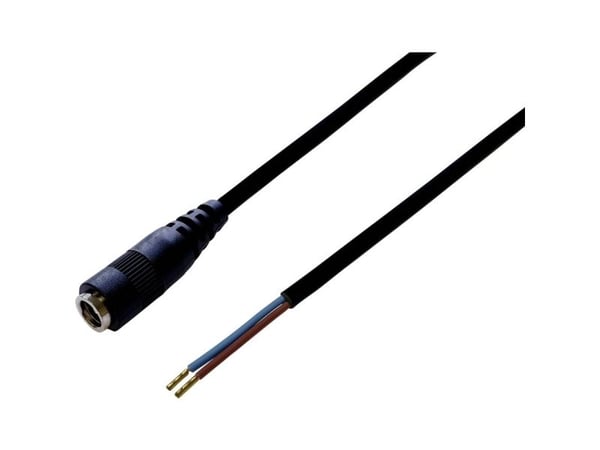 BKL Electronic lavspennings tilkoblingskabel lavspenning tilkobling åpen ende 5,50 mm / 2,50 mm 30,00 cm 1 stk