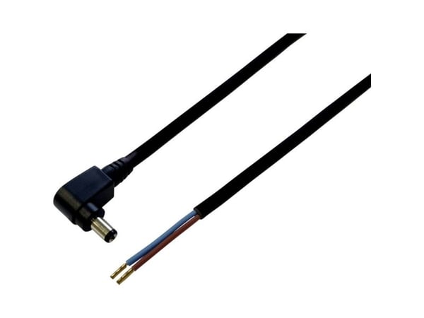 TRU COMPONENTS Pienjänniteliitäntäkaapeli Pienjänniteliitin - avoin pää 5,5 mm 2,1 mm 2,00 m 1 kpl 1 kpl