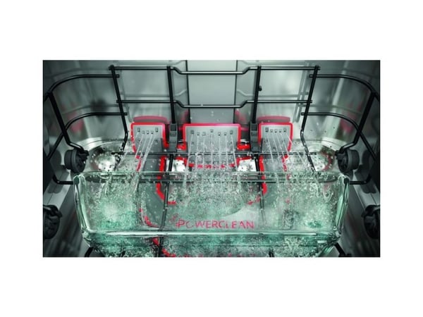 Whirlpool WSFO 3O34 PF, Frittstående, Slimline (45 cm), Hvit, Svart, Knapper, 1,5 m