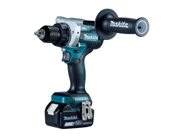 Makita DDF486RTJ - Skrutrekker - trådløs - 2 hastigheter - nøkkelfri borhylse 13 mm - 130 N·m - 2 batterier - 18 V