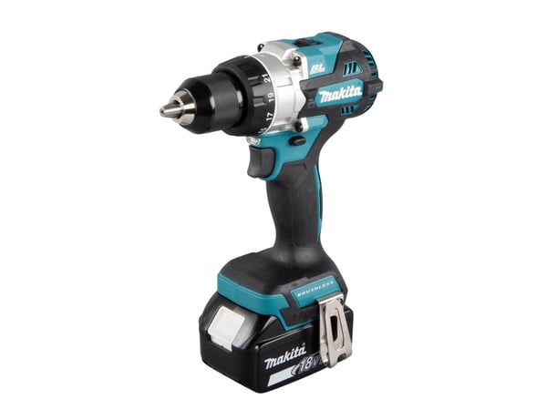 Makita DDF486RTJ - Skrutrekker - trådløs - 2 hastigheter - nøkkelfri borhylse 13 mm - 130 N·m - 2 batterier - 18 V