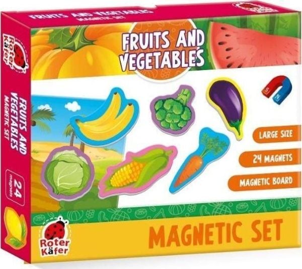 Magnetisk puslespill “grønnsaker og frukt” med brett RK2090-06
