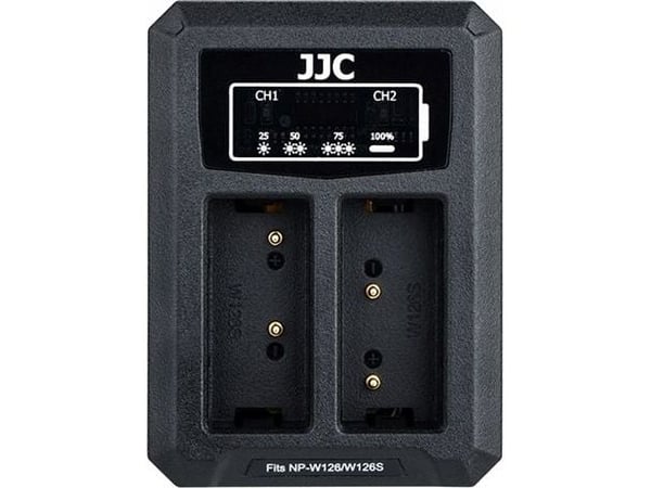 JJC Kameralader Dual Channel Dual USB-lader for Fuji NP-W126 / NP-W126S