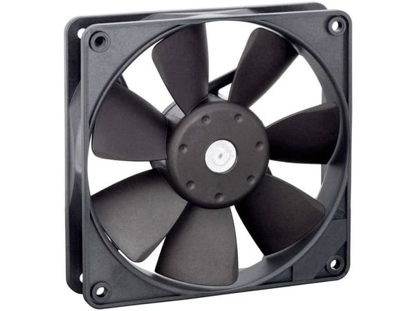 ebm-papst 4414F, Vifte, 12 cm, 2900 RPM, 170 m³/t, Sort