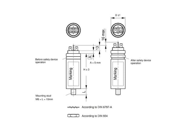 TDK B32332I6306J080 1 stk MKP-foliekondensator Stikvülling 30 µF 450 V/AC 5 % (Ø x L) 35 mm x 93 mm