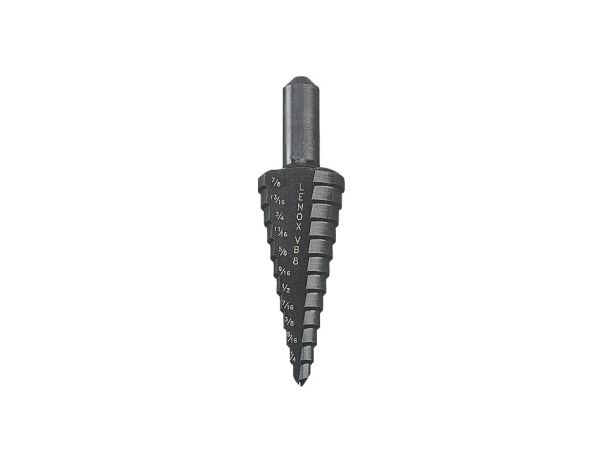 LENOX 30964MVB528PG, Drill, Trinn Borekrone, Aluminium, Messing, Kopper, Plast, Blad metall, Stål, Sort, 1 stykker