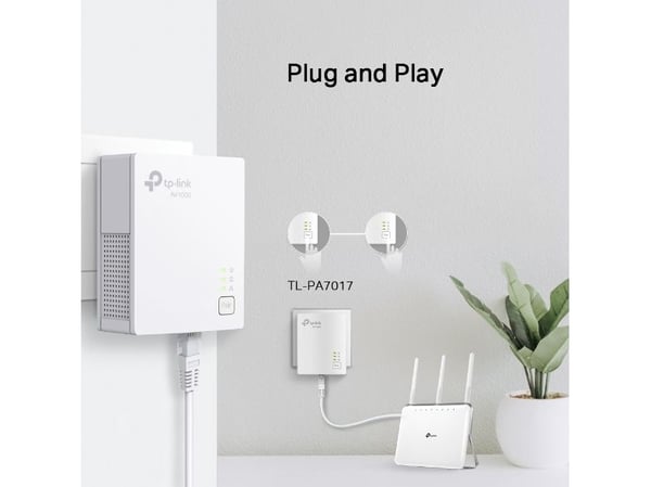 TP-Link TL-PA7019 KIT, 1000 Mbit/s, IEEE 1901, IEEE 802.3, IEEE 802.3ab, IEEE 802.3u, Type C, Gigabit Ethernet, 10,100,1000 Mbit/s, HomePlug AV2