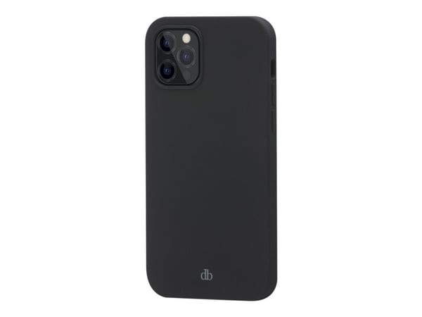 dbramante1928 Monaco - Baksidedeksel for mobiltelefon - MagSafe-samsvar - 100 % resirkulert plast - nattsvart - for Apple iPhone 12, 12 Pro
