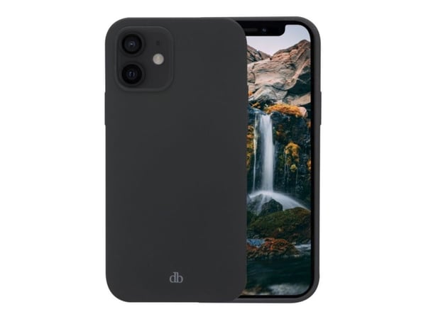 dbramante1928 Monaco - Baksidedeksel for mobiltelefon - MagSafe-samsvar - 100 % resirkulert plast - nattsvart - for Apple iPhone 12, 12 Pro