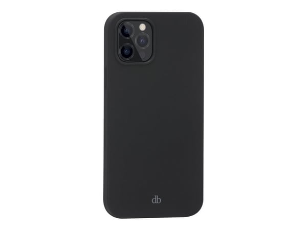 dbramante1928 Monaco - Baksidedeksel for mobiltelefon - MagSafe-samsvar - 100 % resirkulert plast - nattsvart - for Apple iPhone 12, 12 Pro
