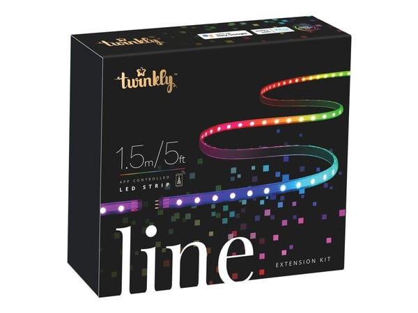 Twinkly Generation II Line Extension Kit - Lysslynge - LED - klasse G - 16 millioner farger - 1.5 m - svart