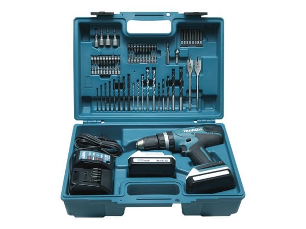 Makita HP457DWE10 - Hammerbor/driver - trådløs - 2 hastigheter - nøkkelfri borhylse 13 mm - 42 N·m - 2 batterier - 18 V