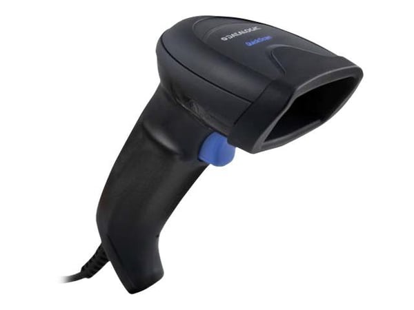 Datalogic QuickScan QD2590 - Kit - streckkodsskanner - handhållen - 2D-imager - 60 bilder/sekund - avkodad - tangentbordskil, RS-232, USB