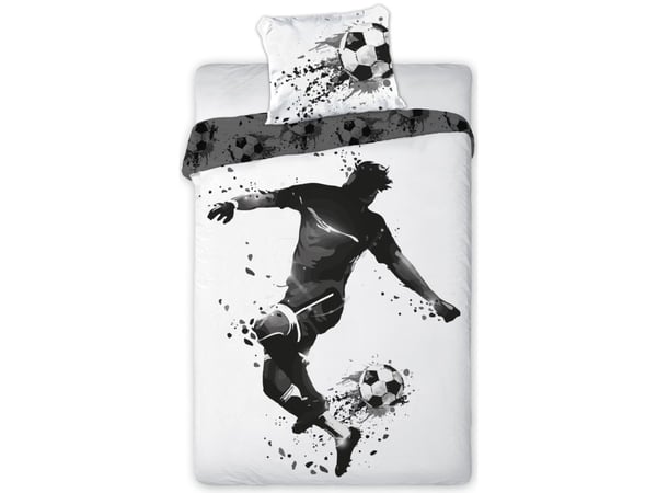 Fotbollsspelare Sängkläder 140x200 cm - 100 procent bomull