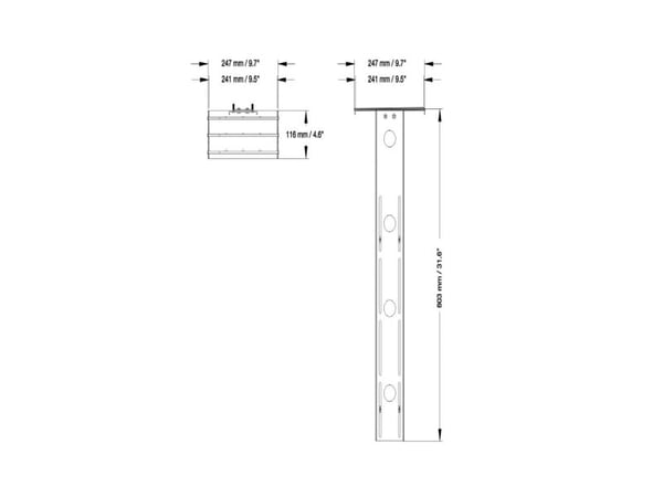 Neomounts PLASMA-M2500CAMSHLF2 - Monteringskomponent (hylle) - for kamera - svart - skjermstørrelse: 65"-86" - gulvstativmonterbar, vognmonterbar -...