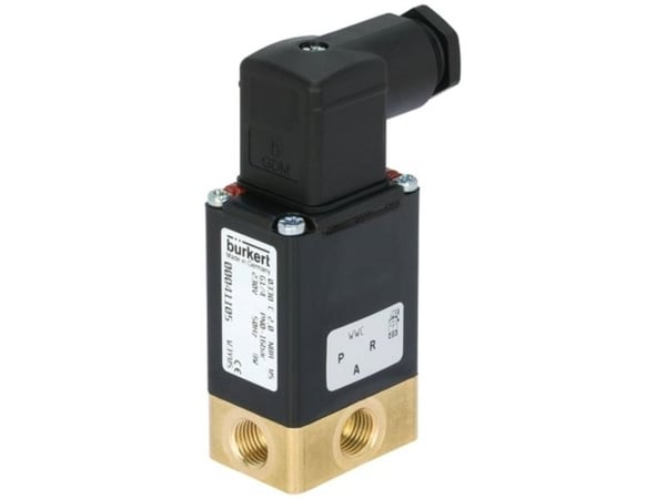 Bürkert Suoraan ohjattu venttiili 41107 0330 24 V/DC G 1/4 pistorasia Nimellismitta 3 mm 1 kpl
