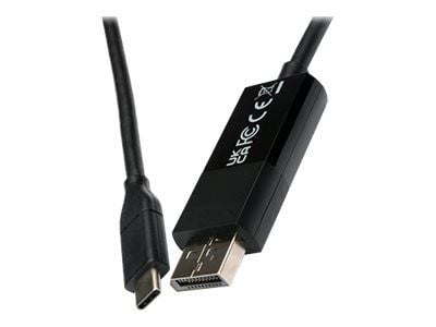 V7 - DisplayPort-kabel - USB-C (hann) til DisplayPort (hann) - 2 m - svart