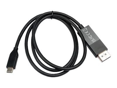 V7 - DisplayPort-kabel - USB-C (hann) til DisplayPort (hann) - 2 m - svart