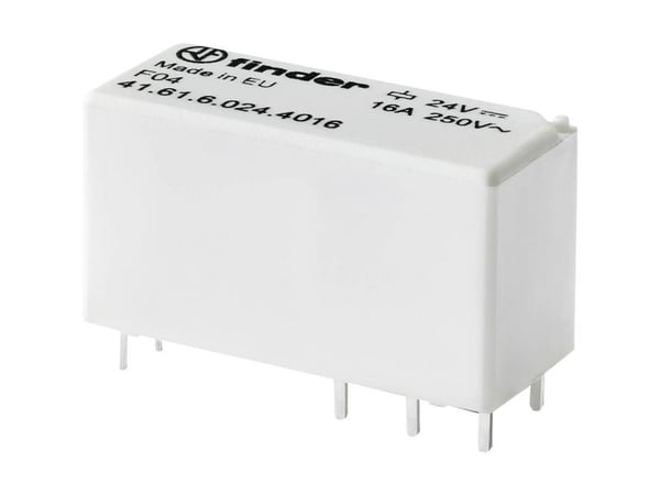 Finder 41.61.6.005.4016 Piirilevyrele 5 V/DC 16 A 1 x vaihtokosketin 20 kpl