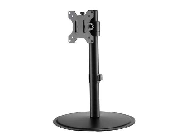 TECHly DESK 100 - Monteringssett (skrivebordsstativ) - for 2 skjermer - stål - svart - skjermstørrelse: 13"-32" - klemmemonterbar