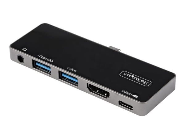 StarTech.com USB-C-multiportadapter - USB-C till 4K 60 Hz HDMI 2.0, 100 W Power Delivery Pass-through, 3-ports USB 3.0-hubb, ljud - USB-C minidockn...