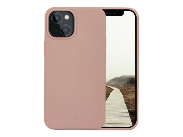 dbramante1928 Greenland - Baksidedeksel for mobiltelefon - snappfeste - 100 % resirkulert plast - rosa sand - for Apple iPhone 13 mini