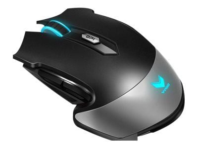 Rapoo VPRO V310 Gaming - Mus - høyrehendt - laser - 6 knapper - kablet - USB - svart