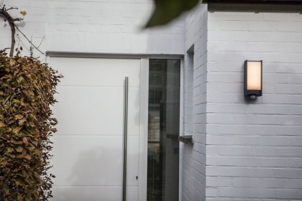 LUTEC QUBO, Utendørs veggbelysning, Grå, Aluminium, Polykarbonat (PC), IP54, Fasade, I