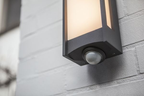 LUTEC QUBO, Utendørs veggbelysning, Grå, Aluminium, Polykarbonat (PC), IP54, Fasade, I