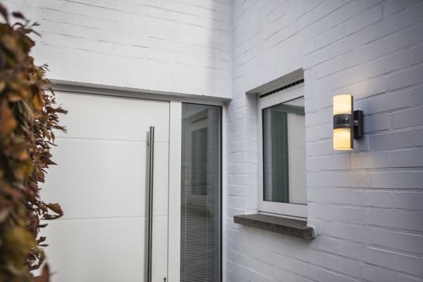LUTEC CYRA, Utendørs veggbelysning, Grå, Aluminium, Polykarbonat (PC), IP54, Fasade, I