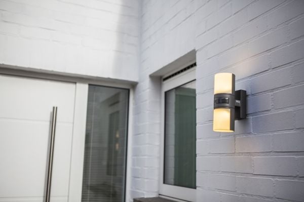 LUTEC CYRA, Utendørs veggbelysning, Grå, Aluminium, Polykarbonat (PC), IP54, Fasade, I