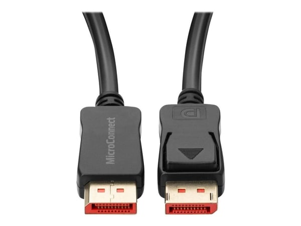 MicroConnect - DisplayPort-kabel - DisplayPort (M) festet til DisplayPort (M) festet - DisplayPort 1.4 - 1 m - støtter 8K 60 Hz (7680 x 4320) - Svart