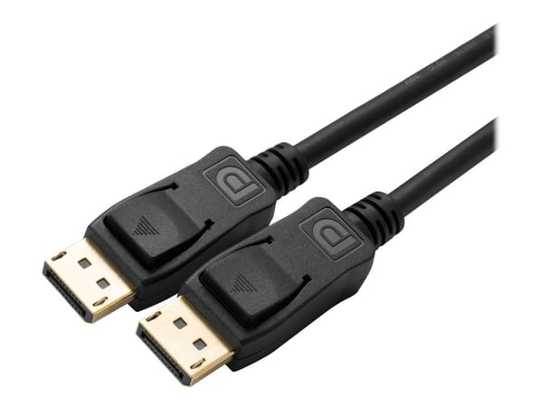 MicroConnect - DisplayPort-kabel - DisplayPort (M) festet til DisplayPort (M) festet - DisplayPort 1.2 - 1 m - støtter 4K 60 Hz (4096 x 2160) - Svart