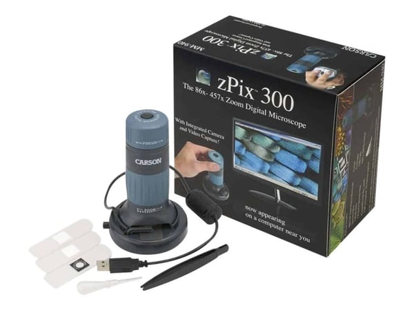 Carson zPix 300 - Mikroskop - färg - 2 MP - 1600 x 1200 - USB 3.0