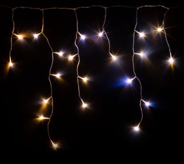Twinkly Icicle - Stringlys - LED - klasse G - varmt hvitt til kjølig hvitt lys