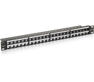 Equip 769248, Cat6, Sort, Rackmontering, 1U, 44 mm, 483 mm