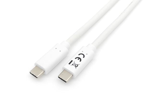 Equip 128361, 1 m, USB C, USB C, USB 3.2 Gen 1 (3.1 Gen 1), 5000 Mbit/s, Hvid Equip 128361, 1 m, USB C, USB C, USB 3.2 Gen 1 (3.1 Gen 1), 5000 Mbit/s, Hvid