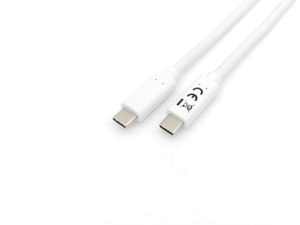 Equip 128362, 2 m, USB C, USB C, USB 3.2 Gen 1 (3.1 Gen 1), 5 Gbit/s, Hvit