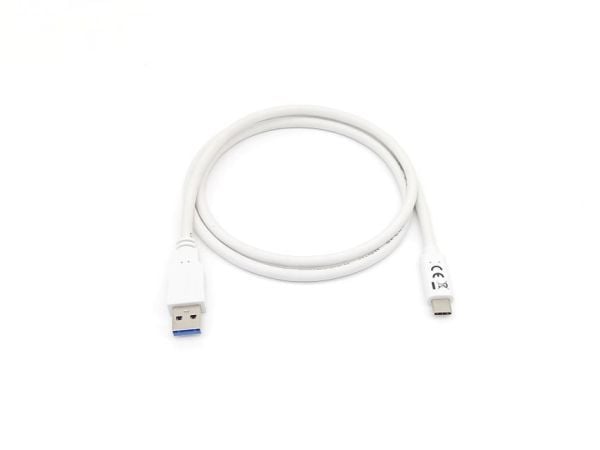Equip 128364, 1 m, USB A, USB C, USB 3.2 Gen 1 (3.1 Gen 1), 5 Gbit/s, Hvit