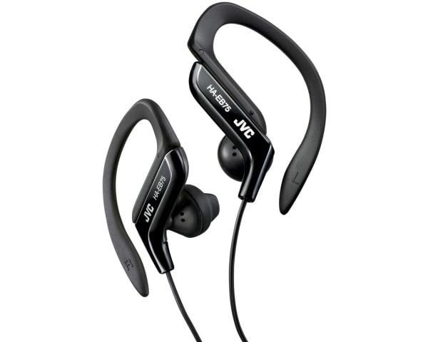 JVC HA-EB75 - Ørepropper - i øret - over-øret-montering - kablet - 3,5 mm jakk - svart
