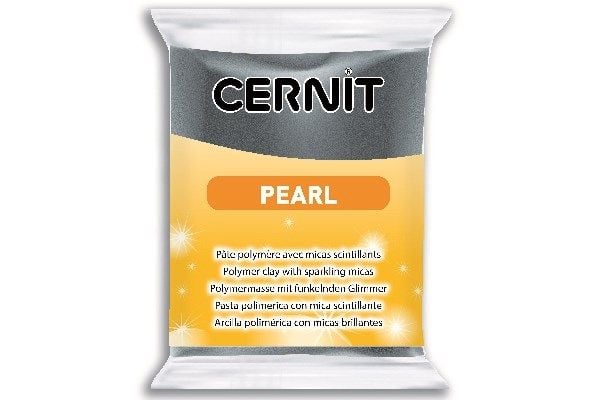 Cernit Pearl 100 (perlemor) 56 g, sort