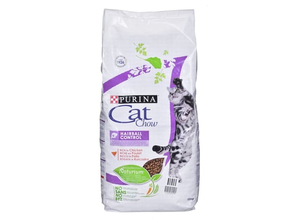 Purina Cat Chow Hairball Control, kylling, 15 kg