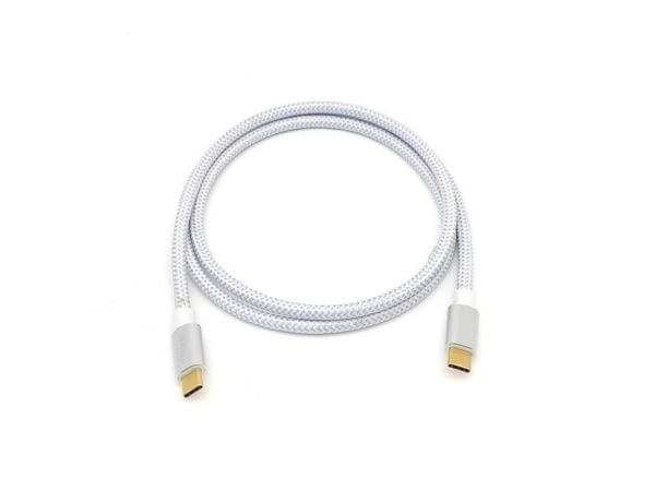 Equip 128355, 0,5 m, USB C, USB C, USB 3.2 Gen 2 (3.1 Gen 2), 10 Gbit/s, Sølv, Hvit
