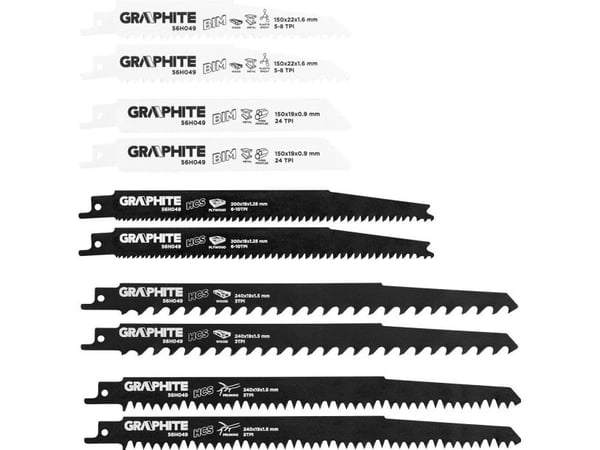 Graphite sticksågblad 10 st HCS/BIM