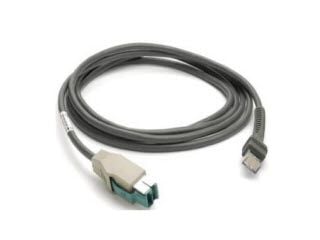 Zebra - USB-kabel - USB PlusPower (hann) - 5 / 12 V - 2.13 m - for Symbol LS2208; Zebra DS9908R