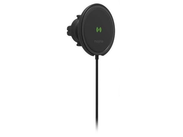 mophie snap+ wireless vent mount, Automatisk, Cigartenner/lighter, Trådløs lading, Sort